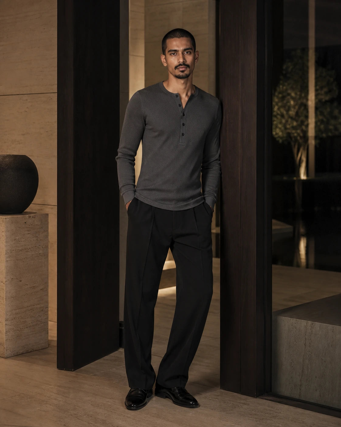 DARENZ long-sleeve Henley from The Interval chapter