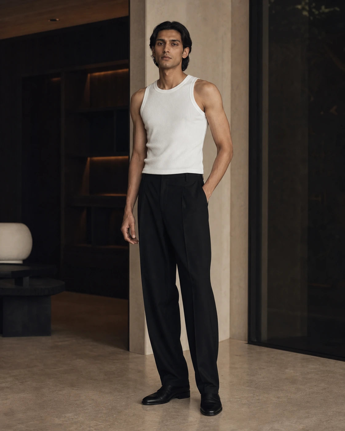 DARENZ ribbed vest from The Underline chapter